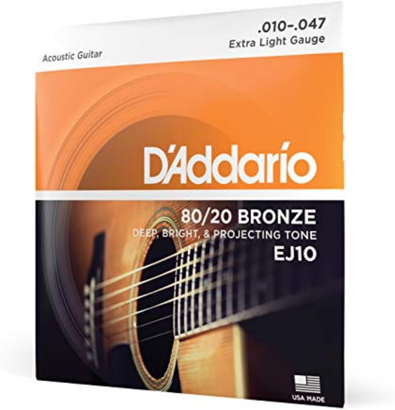 D'Addario EJ10 80/20 Bronze Extra Light