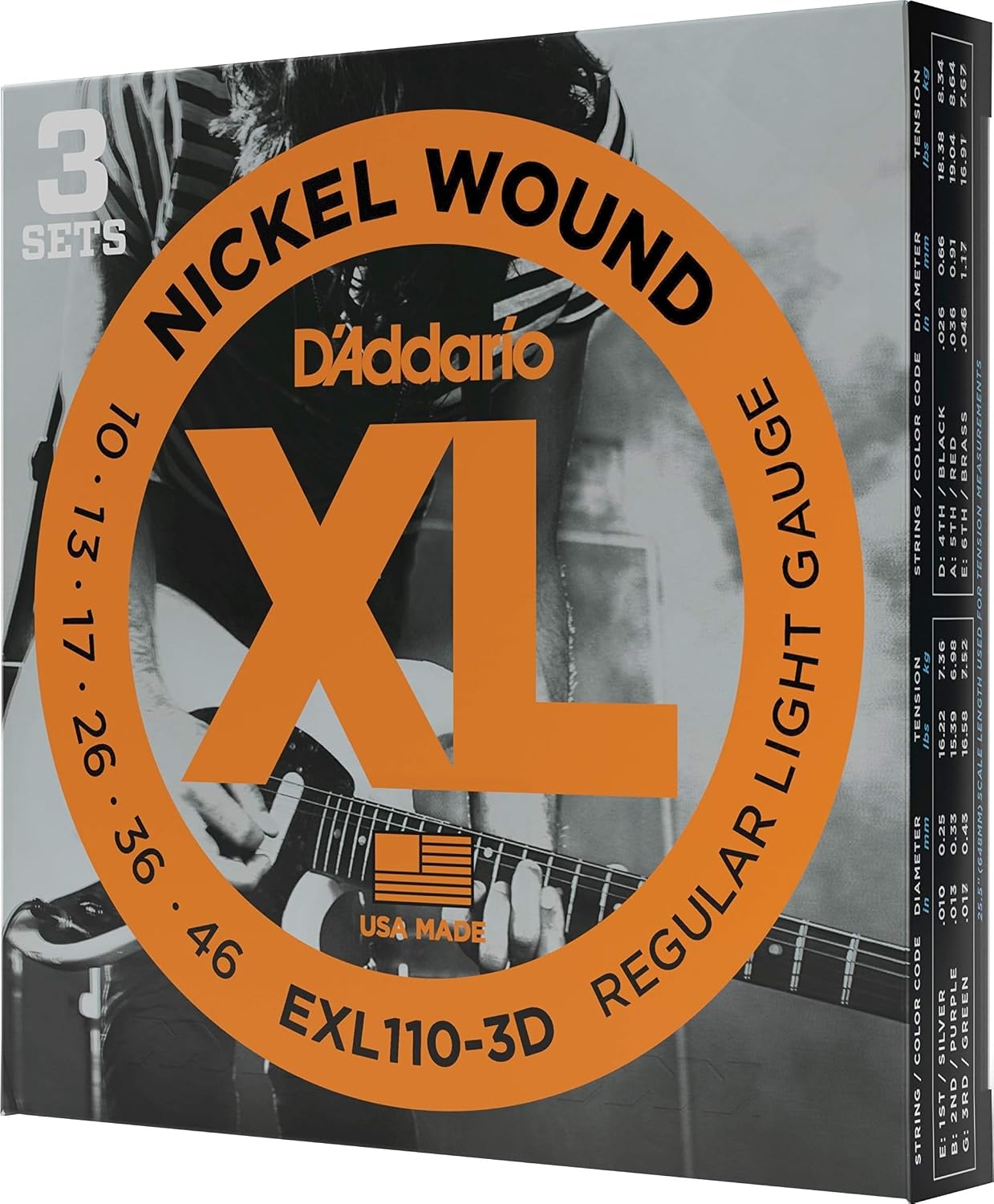 D'Addario EXL110-3D