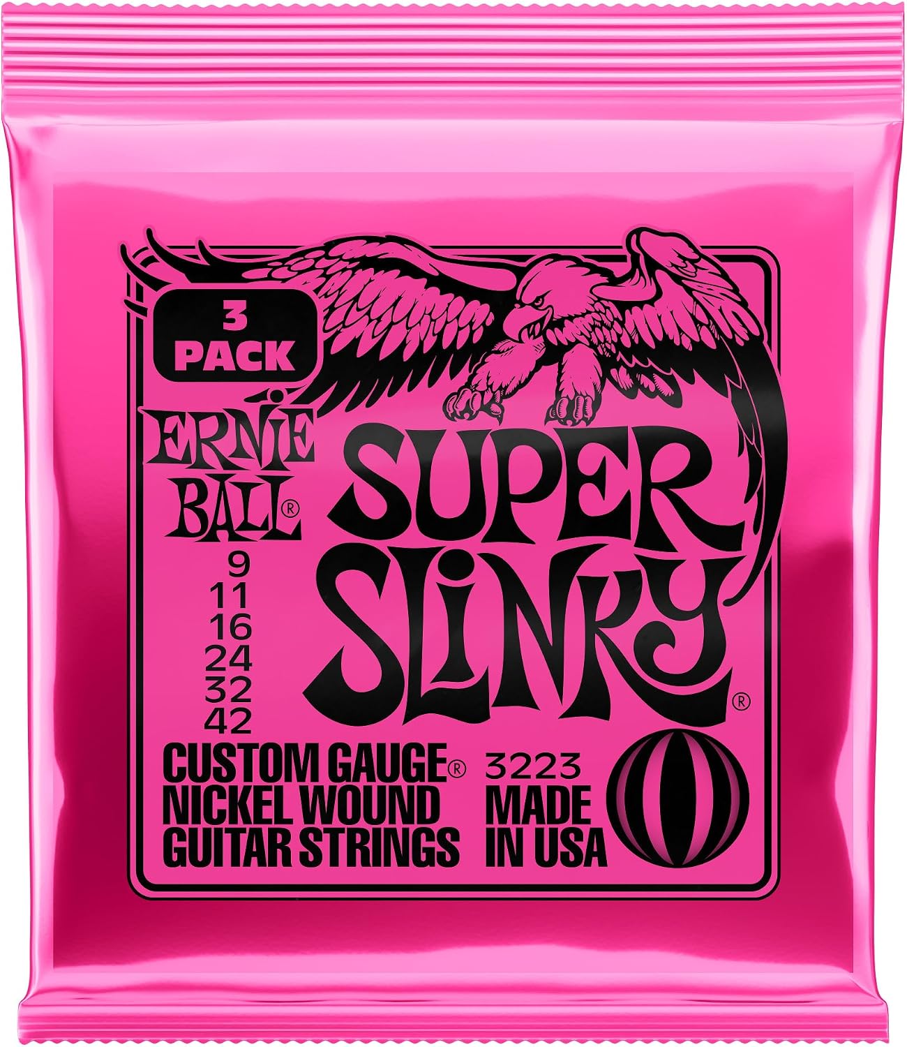 アーニーボール Super Slinky エレキギター弦 3セットパック