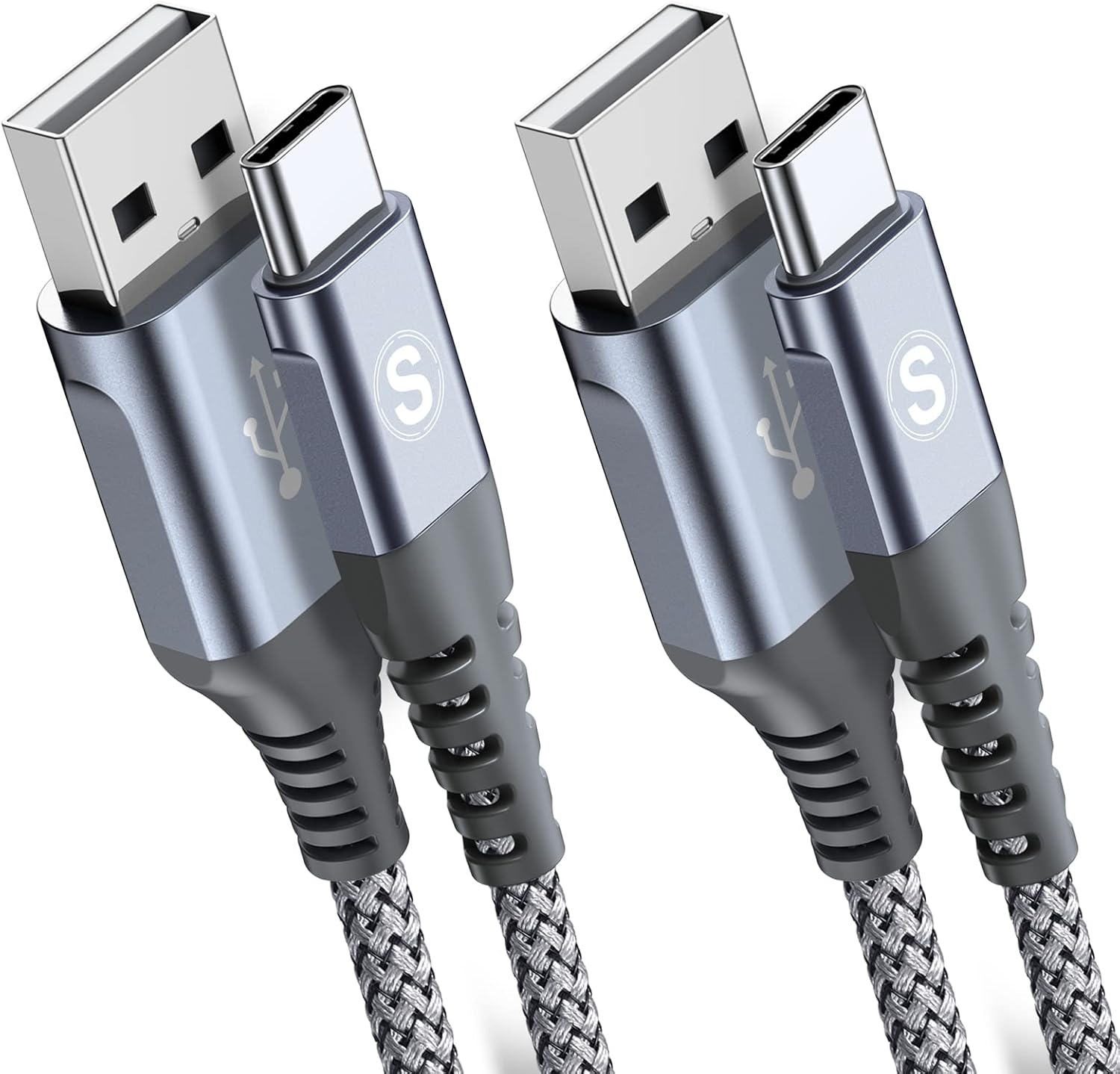 Sweguard USB-C & USB-A 3.1A ケーブル (2M/2本セット)