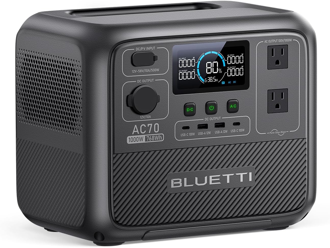 BLUETTI ポータブル電源 AC70