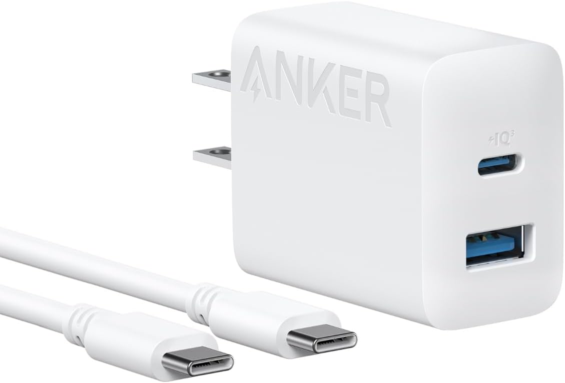 Anker Charger (20W, 2-Port) with USB-C ＆ USB-C ケーブル