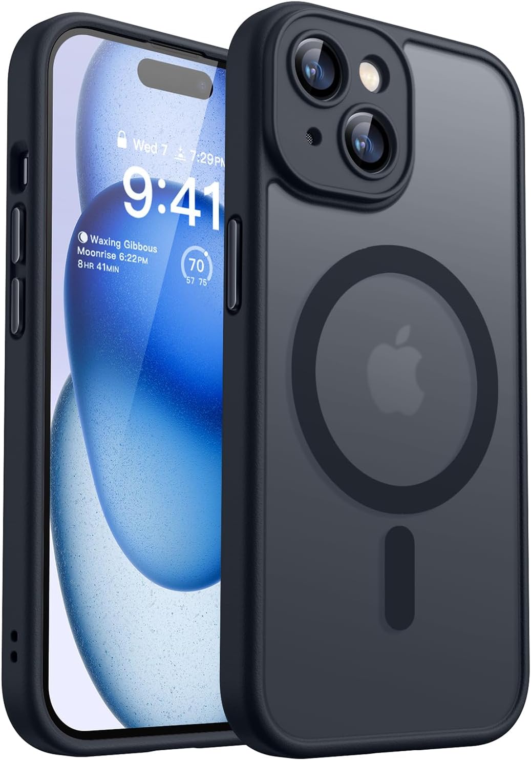 CANSHN iPhone 15 用 MagSafe対応 耐衝撃ケース