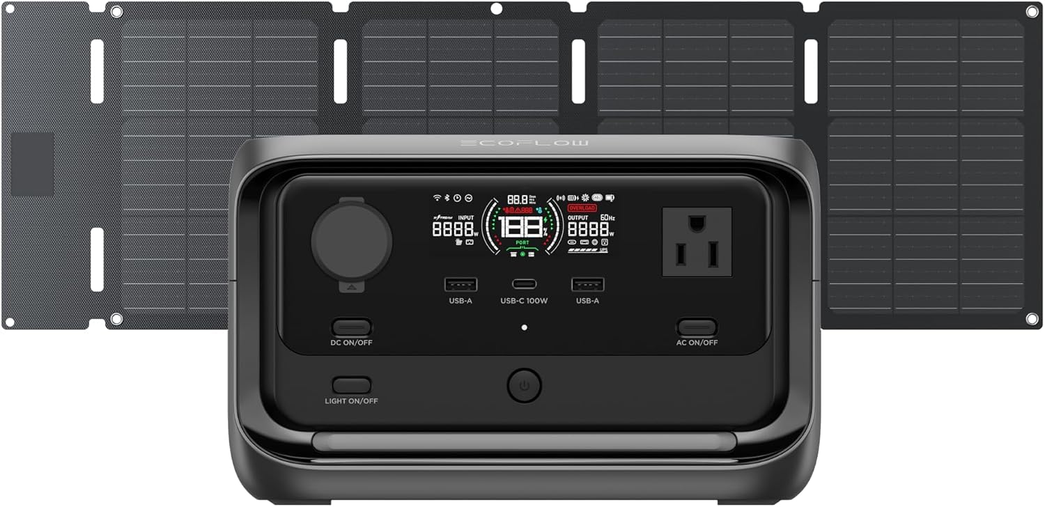EcoFlow RIVER 3 Plus ポータブル電源 + 45Wソーラーパネルセット