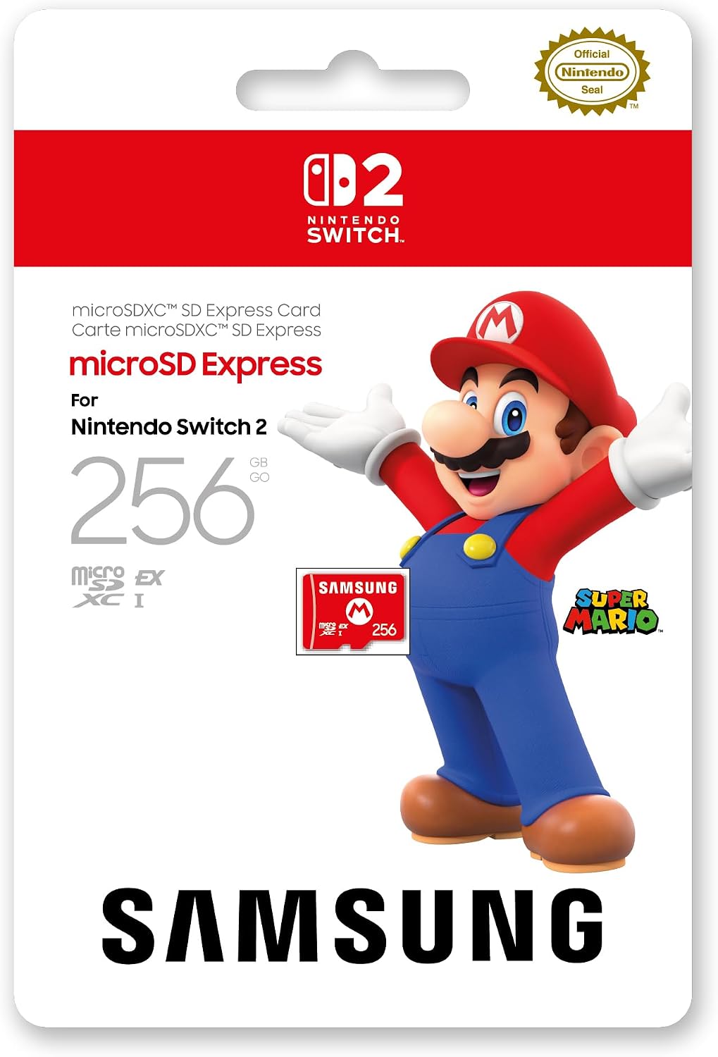 Samsung microSD Express Card 256GB for Nintendo Switch 2（B0F54NFW3Y）