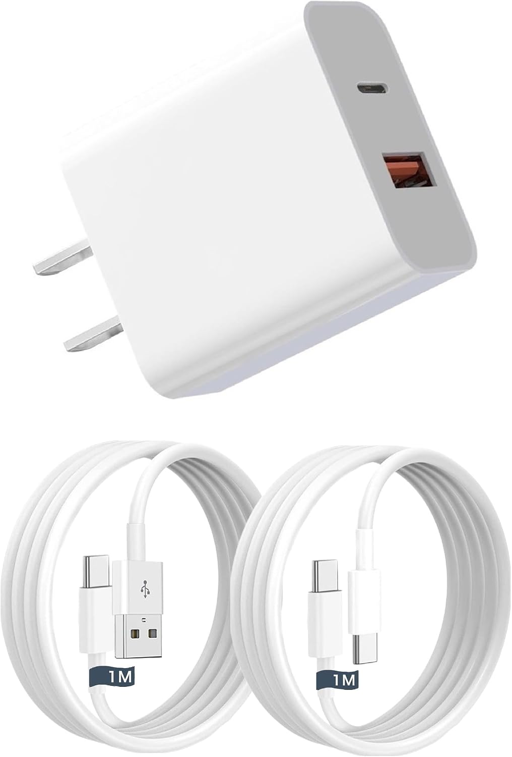 20W PD 急速充電器 2ポート (USB-C & USB-A)