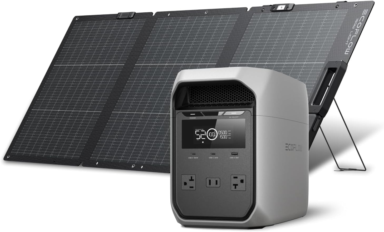EcoFlow DELTA 3 Classic 1024Wh + 160Wソーラーパネルセット