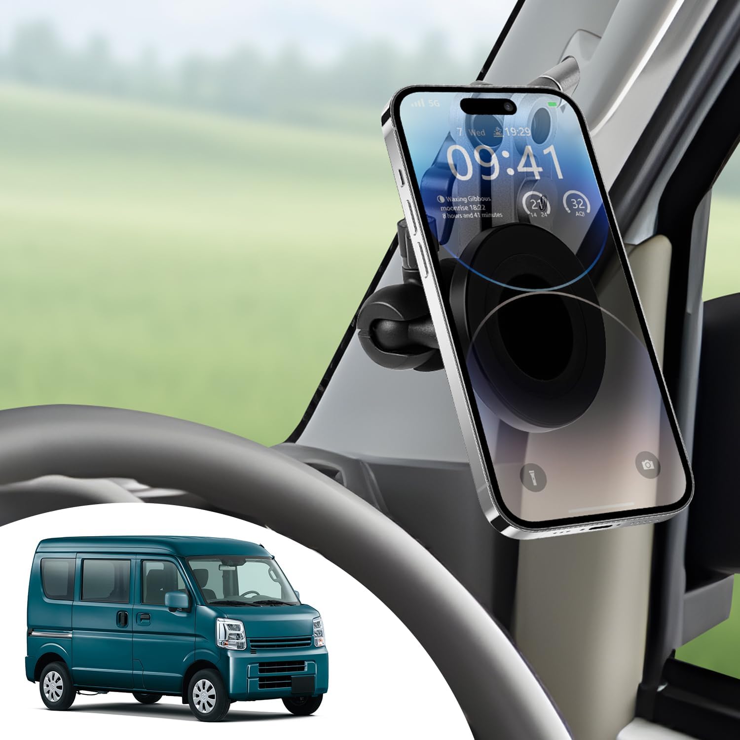 CARTIST エブリイ専用 アシストグリップ式スマホホルダー
