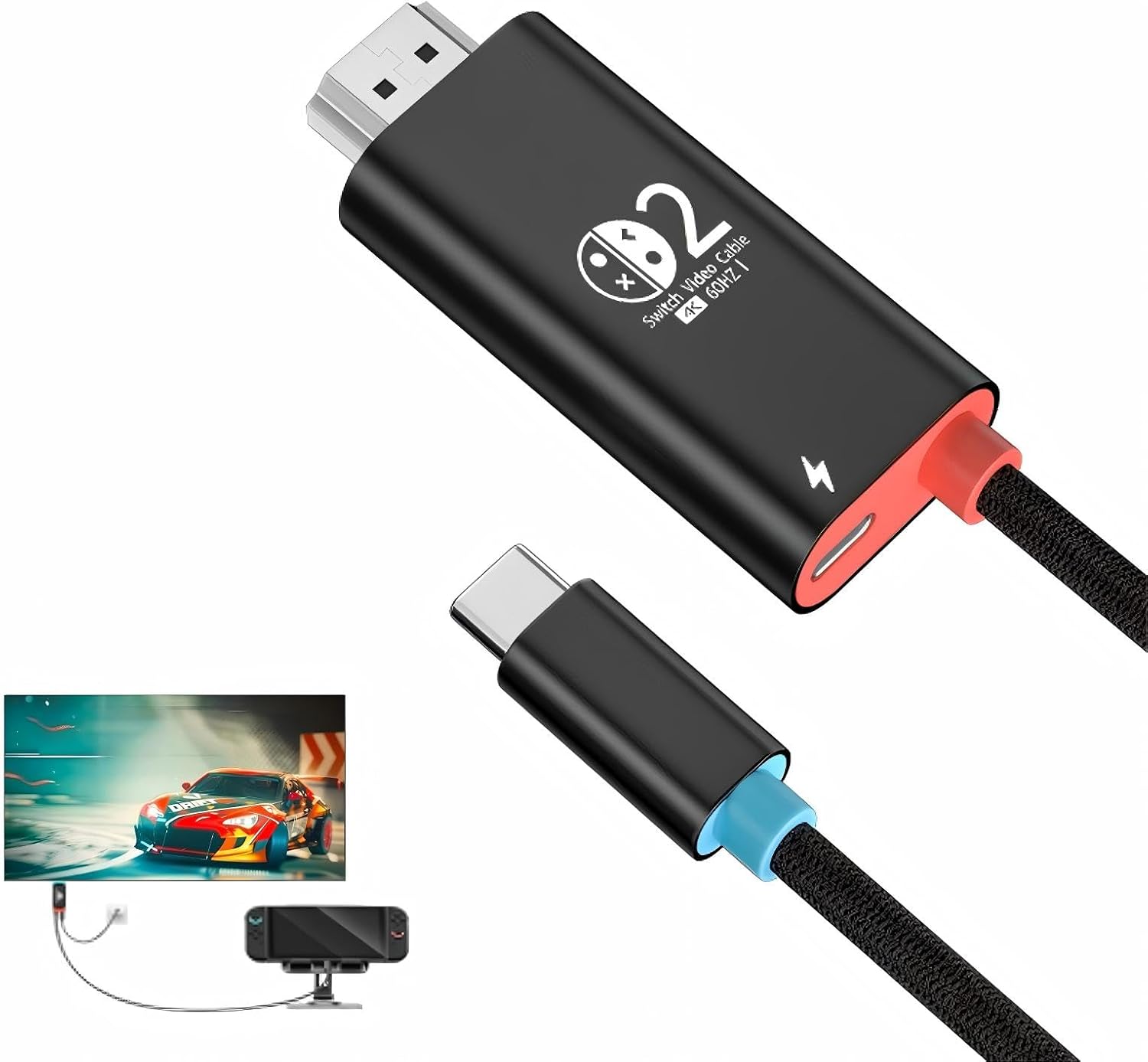 Switch 4K HDMI 変換アダプター PD100W対応