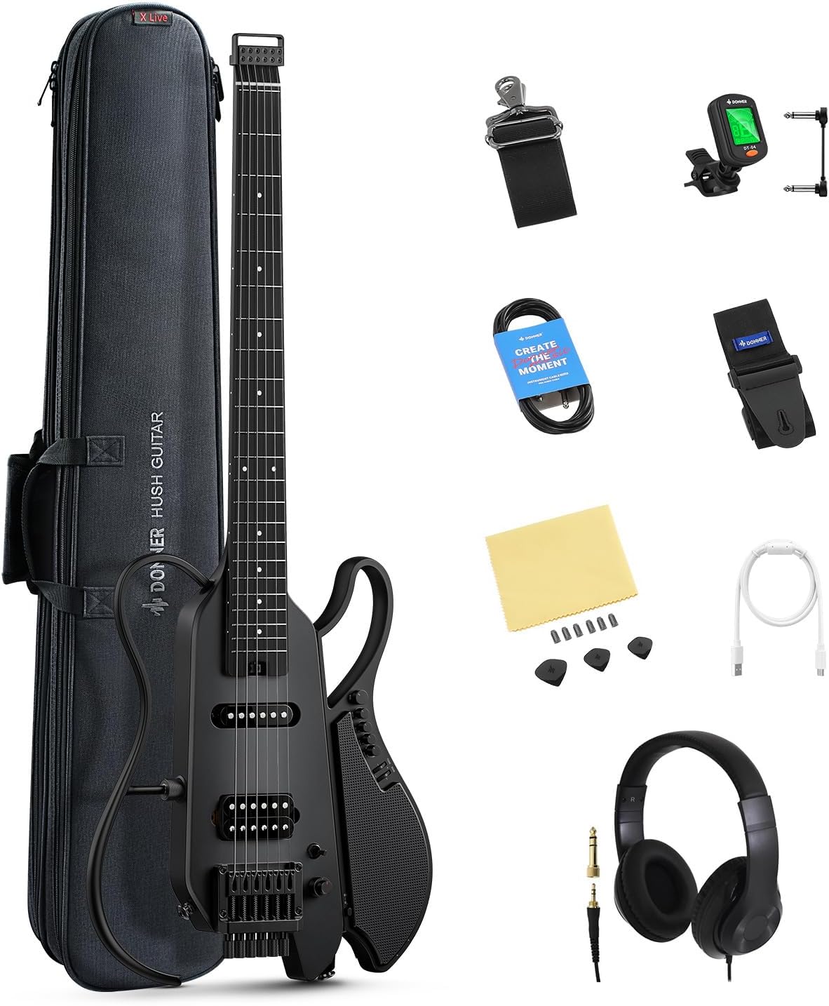 Donner HUSH-X LIVE（Black / 2.4kg）