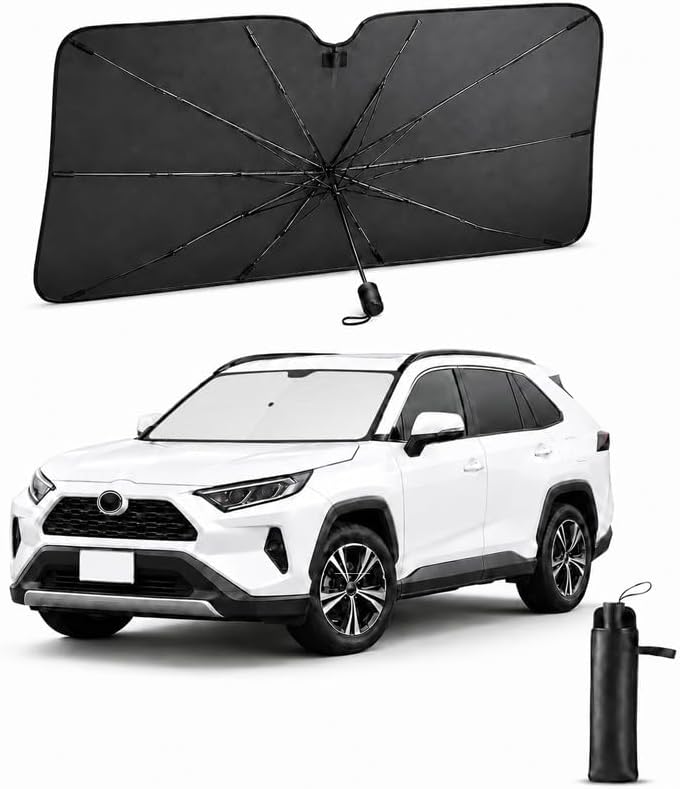 傘型 車用サンシェード 12層断熱 Lサイズ